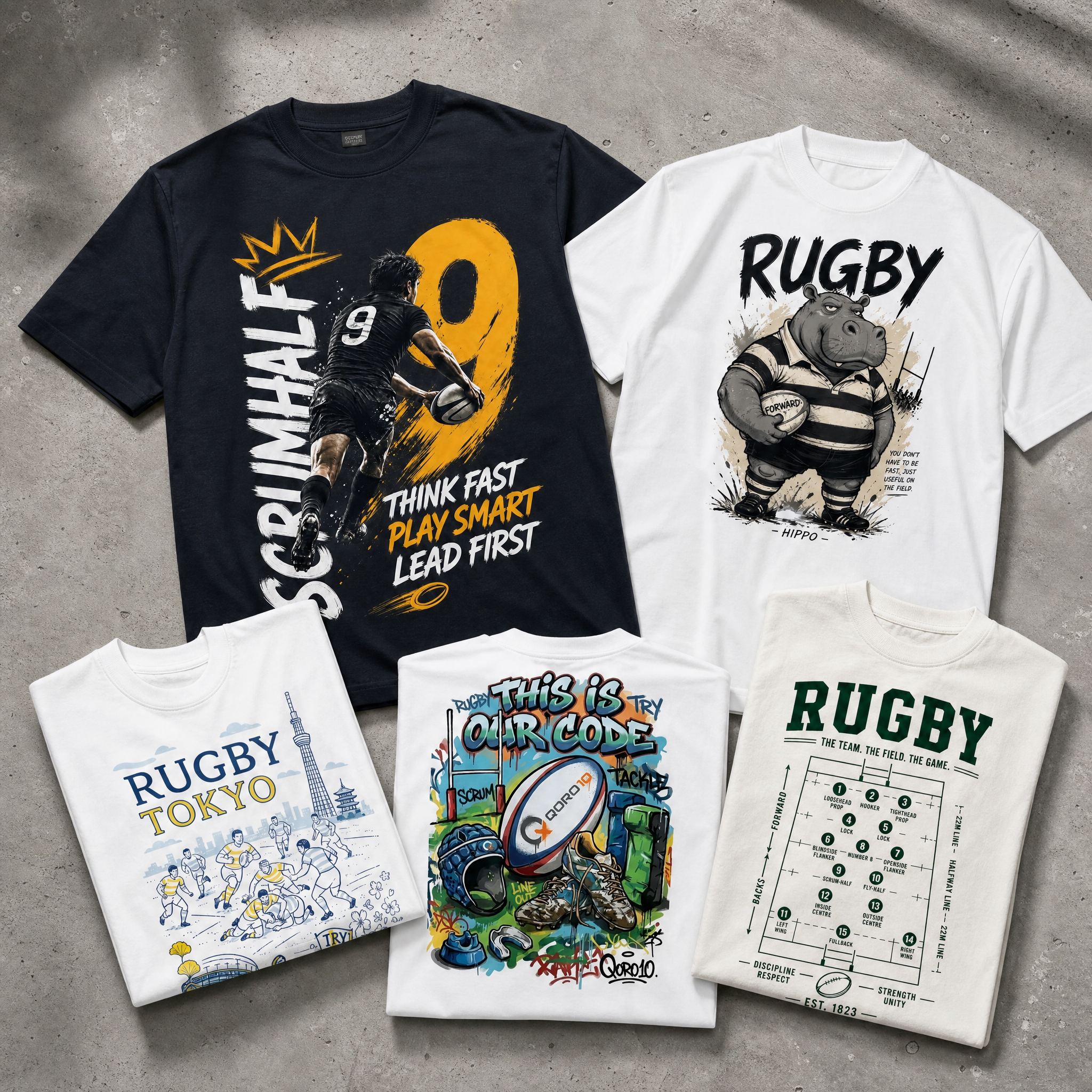 Rugby t-shirts